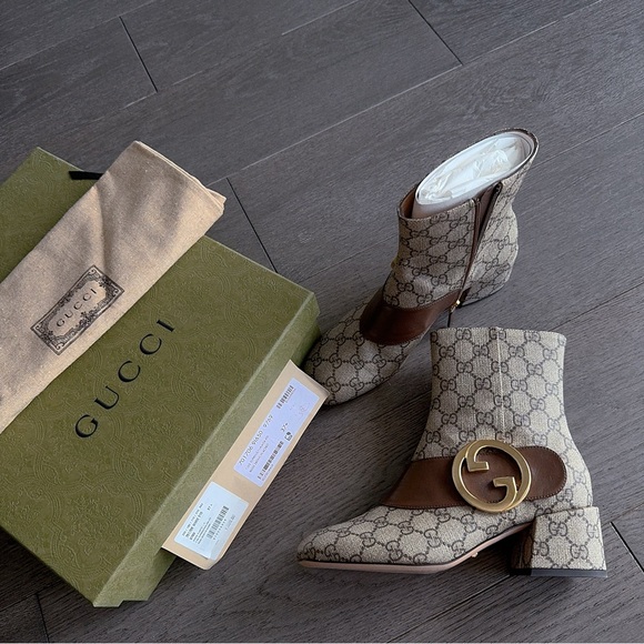 Gucci Blondie GG Supreme ankle-boots - Picture 2 of 7
